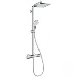 Душевая система наружного монтажа Hansgrohe Crometta E 240 Showerpipe Ecosmart 27281000 Душевая система наружного монтажа Hansgrohe Crometta E 240 Showerpipe Ecosmart 27281000